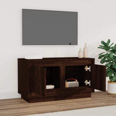 vidaXL Έπιπλο Τηλεόρασης Καφέ Δρυς 80x35x45cm Επεξεργασμένο Ξύλο