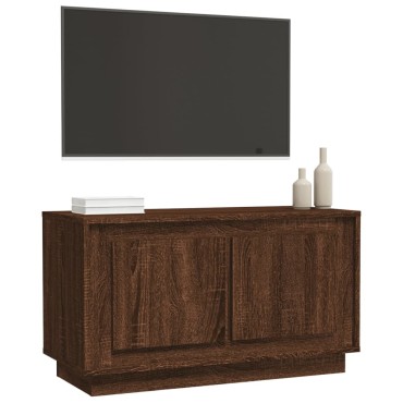 vidaXL Έπιπλο Τηλεόρασης Καφέ Δρυς 80x35x45cm Επεξεργασμένο Ξύλο