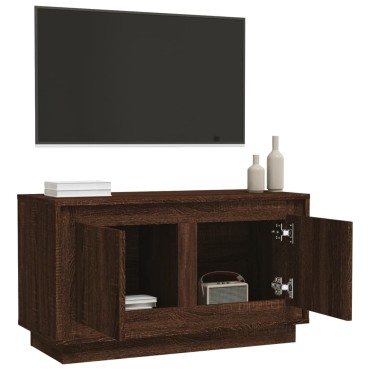 vidaXL Έπιπλο Τηλεόρασης Καφέ Δρυς 80x35x45cm Επεξεργασμένο Ξύλο