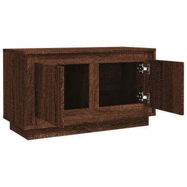 vidaXL Έπιπλο Τηλεόρασης Καφέ Δρυς 80x35x45cm Επεξεργασμένο Ξύλο