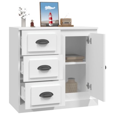 vidaXL Ντουλάπι Λευκό 70x35,5x67,5cm από Επεξεργασμένο Ξύλο 1 τεμ.