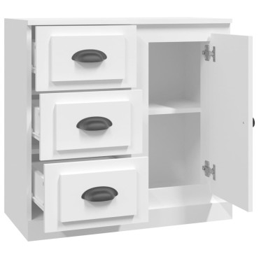 vidaXL Ντουλάπι Λευκό 70x35,5x67,5cm από Επεξεργασμένο Ξύλο 1 τεμ.