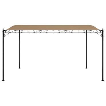 vidaXL Τέντα Taupe 4 x 3 μ. 180 γρ./μ² από Ύφασμα και Ατσάλι