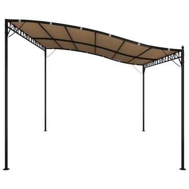 vidaXL Τέντα Taupe 4 x 3 μ. 180 γρ./μ² από Ύφασμα και Ατσάλι