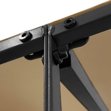 vidaXL Τέντα Taupe 4 x 3 μ. 180 γρ./μ² από Ύφασμα και Ατσάλι
