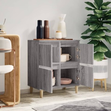 vidaXL Ντουλάπι Γκρι Sonoma 60x35x70cm από Επεξεργασμένο Ξύλο 1 τεμ.