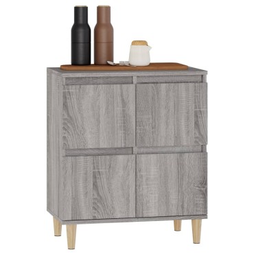 vidaXL Ντουλάπι Γκρι Sonoma 60x35x70cm από Επεξεργασμένο Ξύλο 1 τεμ.