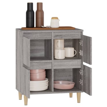vidaXL Ντουλάπι Γκρι Sonoma 60x35x70cm από Επεξεργασμένο Ξύλο 1 τεμ.