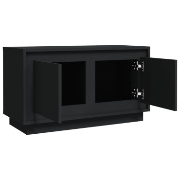 vidaXL Έπιπλο Τηλεόρασης Μαύρο 80x35x45cm από Επεξεργασμένο Ξύλο