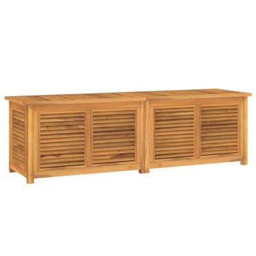 vidaXL Μπαούλο Αποθήκευσης Κήπου με Τσάντα 175x50x55cm Μασίφ Ξύλο Teak 1 τεμ.