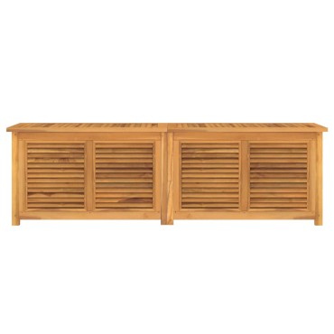 vidaXL Μπαούλο Αποθήκευσης Κήπου με Τσάντα 175x50x55cm Μασίφ Ξύλο Teak 1 τεμ.