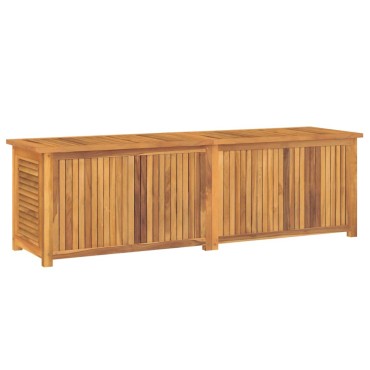 vidaXL Μπαούλο Αποθήκευσης Κήπου με Τσάντα 175x50x55cm Μασίφ Ξύλο Teak 1 τεμ.