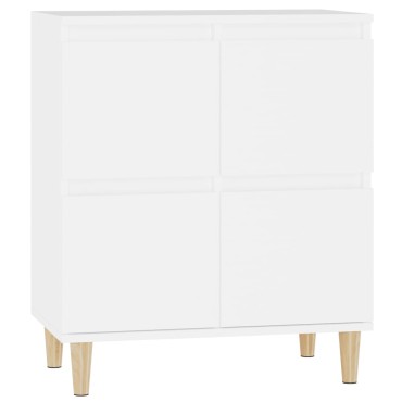 vidaXL Συρταριέρα Λευκή 60x35x70cm από Επεξεργασμένο Ξύλο 1 τεμ.