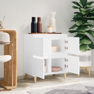 vidaXL Συρταριέρα Λευκή 60x35x70cm από Επεξεργασμένο Ξύλο 1 τεμ.