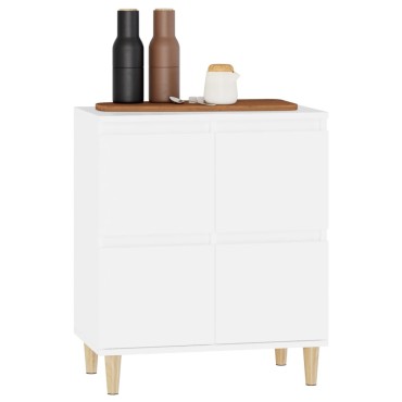 vidaXL Συρταριέρα Λευκή 60x35x70cm από Επεξεργασμένο Ξύλο 1 τεμ.