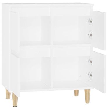 vidaXL Συρταριέρα Λευκή 60x35x70cm από Επεξεργασμένο Ξύλο 1 τεμ.