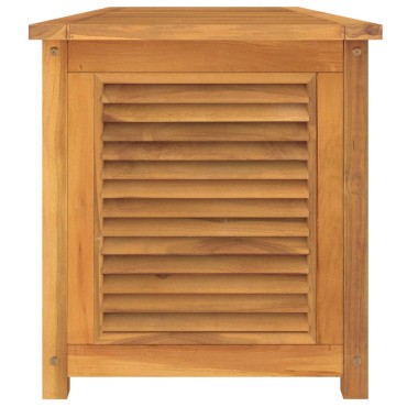 vidaXL Μπαούλο Αποθήκευσης Κήπου με Τσάντα 150x50x55cm Μασίφ Ξύλο Teak 1 τεμ.