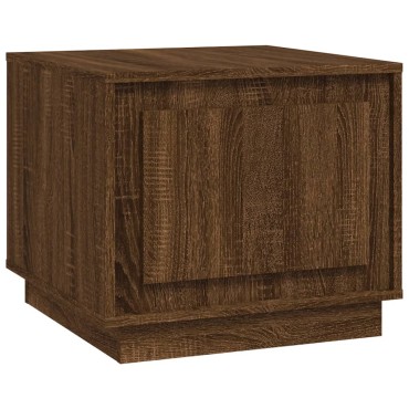 vidaXL Τραπεζάκι Σαλονιού Καφέ Δρυς 51x50x44cm Επεξεργασμ. Ξύλο 1 τεμ.
