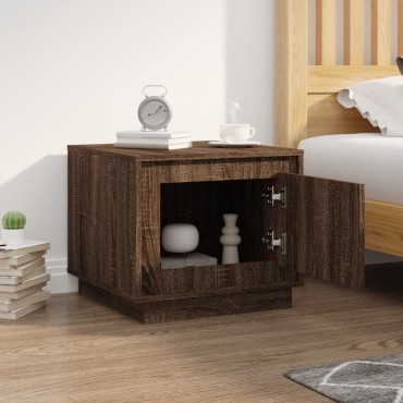 vidaXL Τραπεζάκι Σαλονιού Καφέ Δρυς 51x50x44cm Επεξεργασμ. Ξύλο 1 τεμ.