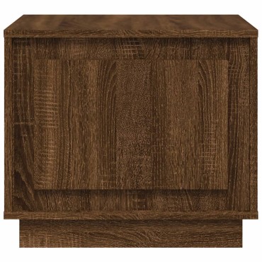 vidaXL Τραπεζάκι Σαλονιού Καφέ Δρυς 51x50x44cm Επεξεργασμ. Ξύλο 1 τεμ.