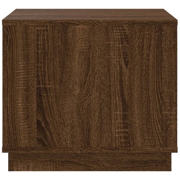 vidaXL Τραπεζάκι Σαλονιού Καφέ Δρυς 51x50x44cm Επεξεργασμ. Ξύλο 1 τεμ.