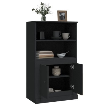 vidaXL Ντουλάπι Μαύρο 60x35,5x103,5cm από Επεξεργασμένο Ξύλο 1 τεμ.