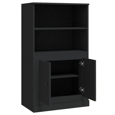 vidaXL Ντουλάπι Μαύρο 60x35,5x103,5cm από Επεξεργασμένο Ξύλο 1 τεμ.