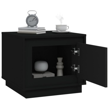 vidaXL Τραπεζάκι Σαλονιού Μαύρο 51x50x44cm από Επεξεργασμένο Ξύλο 1 τεμ.