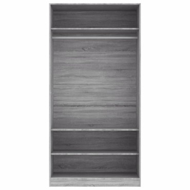 vidaXL Ντουλάπα Γκρι Sonoma 100x50x200cm από Επεξεργασμένο Ξύλο 1 τεμ.