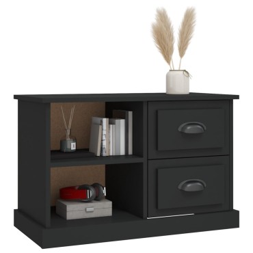 vidaXL Έπιπλο Τηλεόρασης Μαύρο 73x35,5x47,5cm Επεξεργασμένο Ξύλο