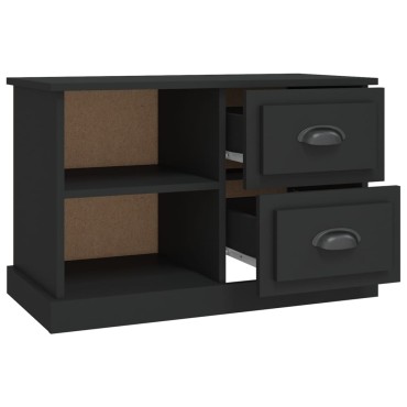 vidaXL Έπιπλο Τηλεόρασης Μαύρο 73x35,5x47,5cm Επεξεργασμένο Ξύλο