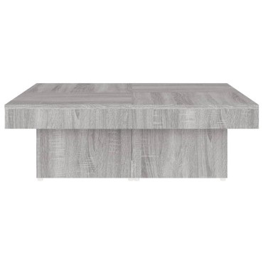 vidaXL Τραπεζάκι Σαλονιού Γκρι Sonoma 90x90x28cm Επεξεργασμένο Ξύλο 1 τεμ.