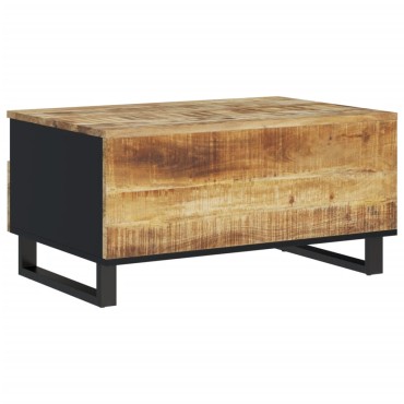 vidaXL Τραπεζάκι Σαλονιού 80x54x40cm Μασίφ Ξύλο Μάνγκο & Επεξ. Ξύλο 1 τεμ.