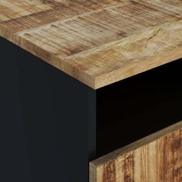 vidaXL Τραπεζάκι Σαλονιού 80x54x40cm Μασίφ Ξύλο Μάνγκο & Επεξ. Ξύλο 1 τεμ.