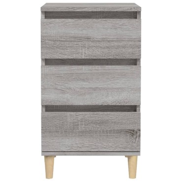 vidaXL Κομοδίνο Γκρι Sonoma 40x35x70cm από Επεξεργασμένο Ξύλο 1 τεμ.