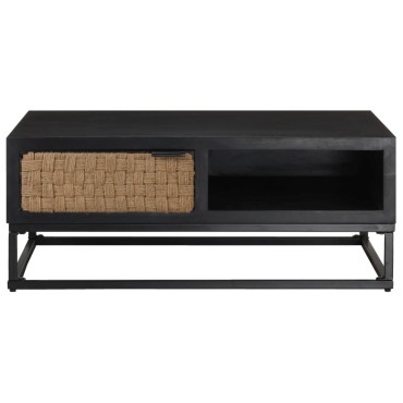 vidaXL Τραπεζάκι Σαλονιού 90x60x35cm από Μασίφ Ξύλο Μάνγκο 1 τεμ.