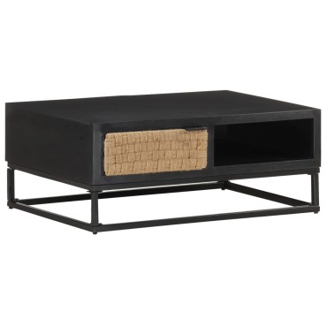 vidaXL Τραπεζάκι Σαλονιού 90x60x35cm από Μασίφ Ξύλο Μάνγκο 1 τεμ.