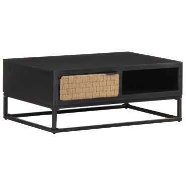 vidaXL Τραπεζάκι Σαλονιού 90x60x35cm από Μασίφ Ξύλο Μάνγκο 1 τεμ.