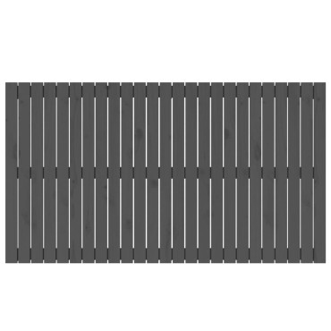 vidaXL Κεφαλάρι Τοίχου Γκρι 159,5x3x90cm από Μασίφ Ξύλο Πεύκου 1 τεμ.