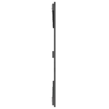 vidaXL Κεφαλάρι Τοίχου Γκρι 159,5x3x90cm από Μασίφ Ξύλο Πεύκου 1 τεμ.