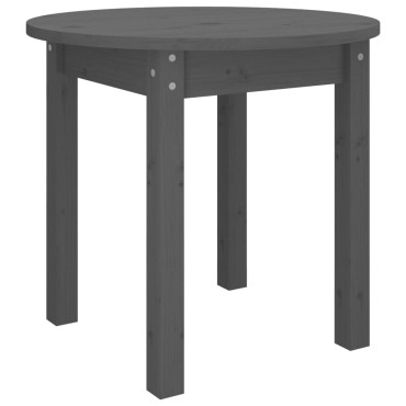 vidaXL Τραπεζάκι Σαλονιού Γκρι 45x40cm από Μασίφ Ξύλο Πεύκου 1 τεμ.