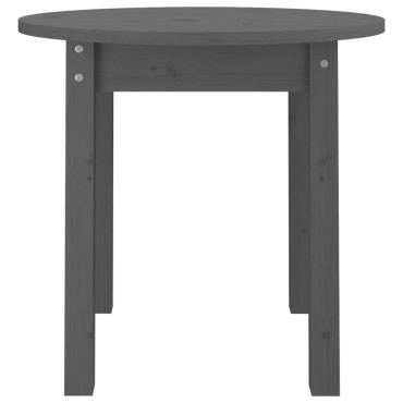 vidaXL Τραπεζάκι Σαλονιού Γκρι 45x40cm από Μασίφ Ξύλο Πεύκου 1 τεμ.