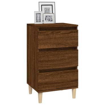 vidaXL Κομοδίνο Καφέ δρυς 40x35x70cm από Επεξεργασμένο Ξύλο 1 τεμ.