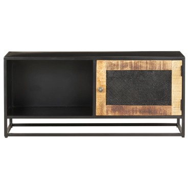 vidaXL Έπιπλο Τηλεόρασης 90x30x40cm από Ακατέργαστο Ξύλο Μάνγκο