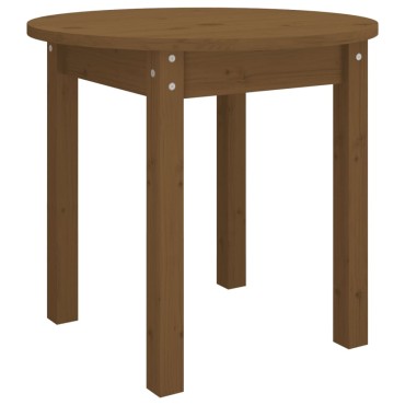 vidaXL Τραπεζάκι Σαλονιού Καφέ Μελί 45x40cm Μασίφ Ξύλο Πεύκου 1 τεμ.