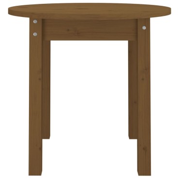 vidaXL Τραπεζάκι Σαλονιού Καφέ Μελί 45x40cm Μασίφ Ξύλο Πεύκου 1 τεμ.
