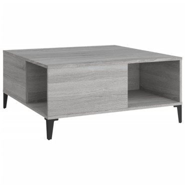 vidaXL Τραπεζάκι Σαλονιού Γκρι Sonoma 80x80x36,5cm Επεξεργασμένο Ξύλο 1 τεμ.