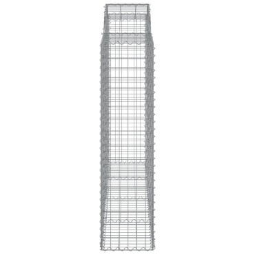vidaXL Συρματοκιβώτια Τοξωτά 5 τεμ. 200x50x160/180 εκ. Γαλβαν. Ατσάλι