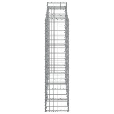 vidaXL Συρματοκιβώτια Τοξωτά 13 τεμ. 200x50x160/180 εκ. Γαλβαν. Ατσάλι