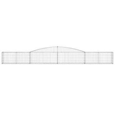 vidaXL Συρματοκιβώτια Τοξωτά 4 τεμ. 400x30x40/60 εκ. Γαλβαν. Ατσάλι